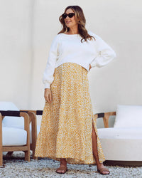 Chelsea Maternity Ruffled Maxi Dress