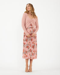 Nala Knot Front Knit Dusty Pink