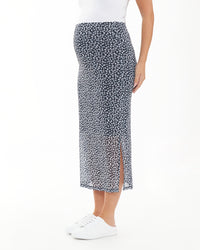 Kara Mesh Skirt Navy / White