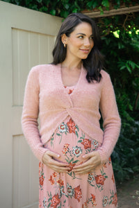 Nala Knot Front Knit Dusty Pink