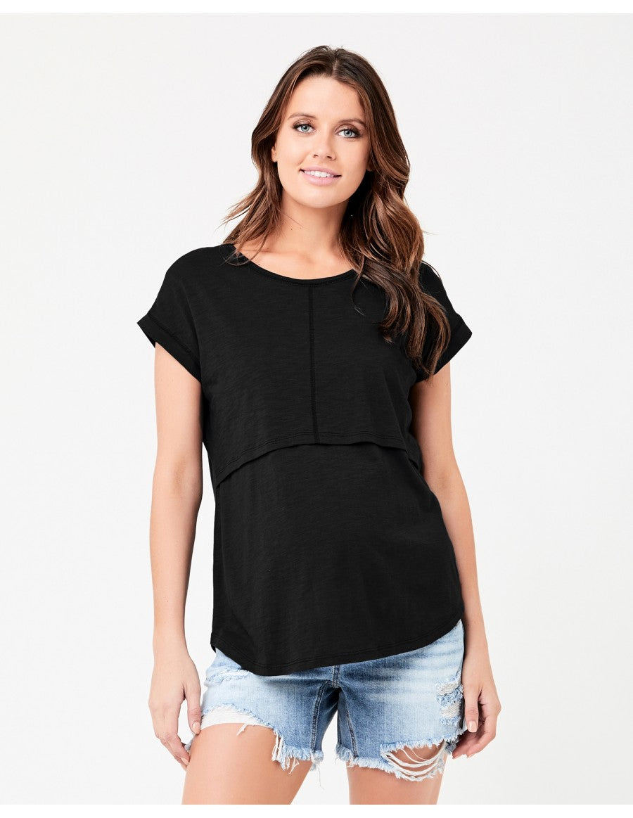 Distressed Denim Short Pale Blue