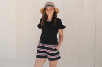 Black Ayla Shorts by Addison Clothing