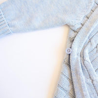 All over luxury cable Shwrap™ Light blue melange