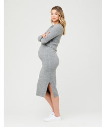 Trixie Crop Cardigan Charcoal Marle