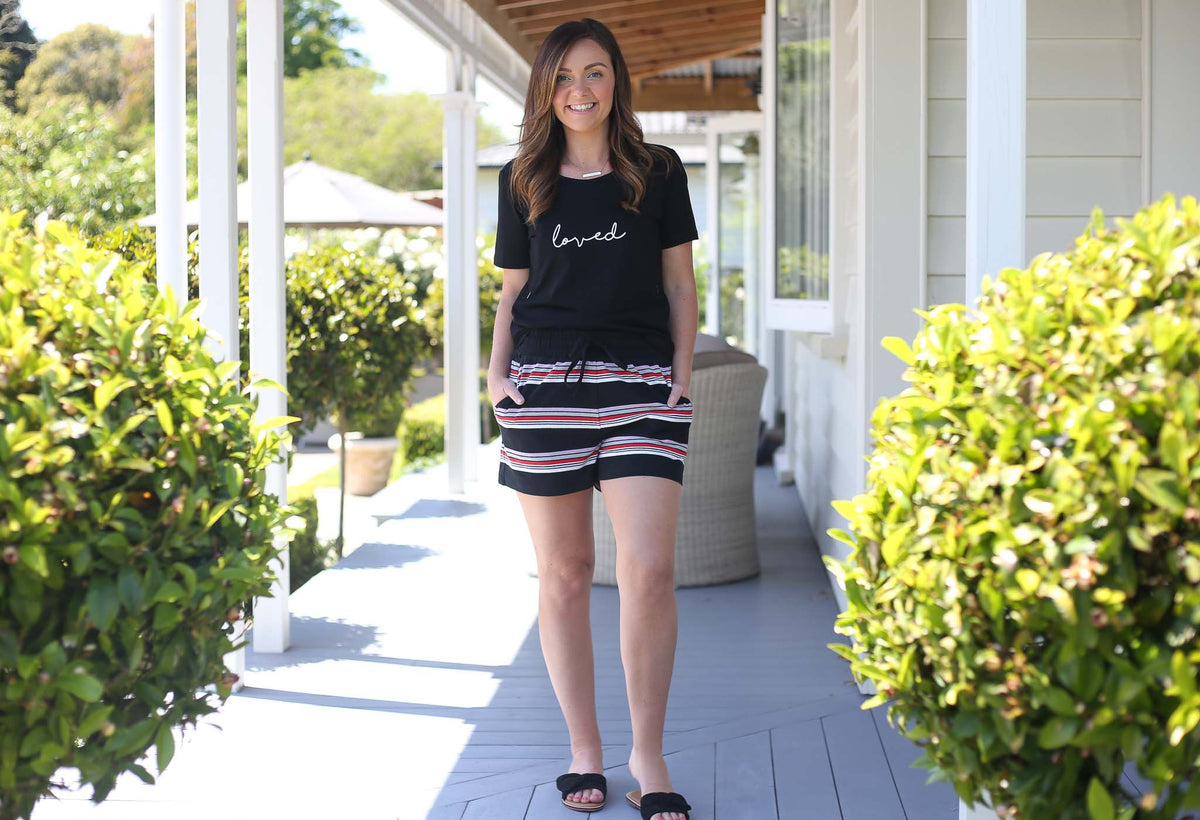 Black Ayla Shorts by Addison Clothing