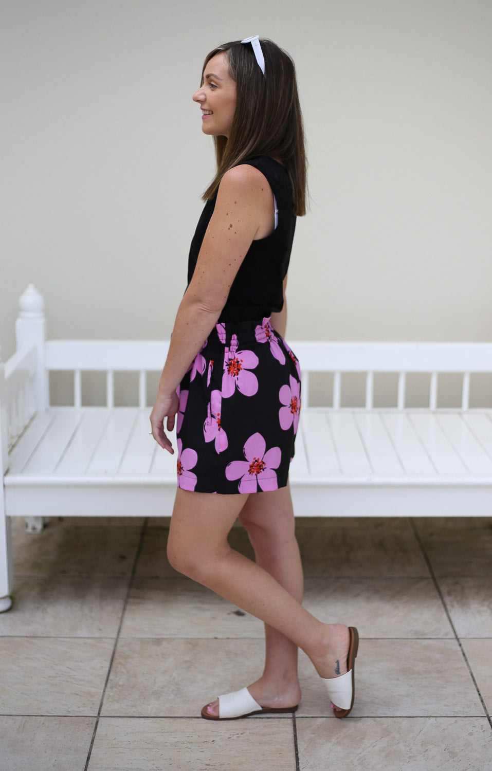 Matilda Shorts by Addison Clothing - Pink Floral