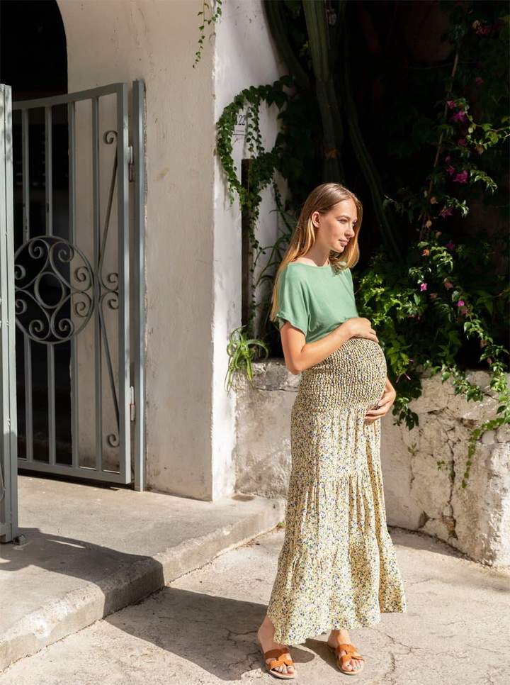 Maternity Floral print Maxi Skirt – Rock Your Bump