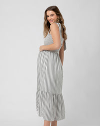 Ollie Smocked Dress Black / White