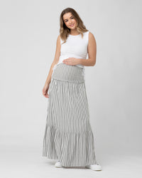 Ollie Smocked Dress Black / White