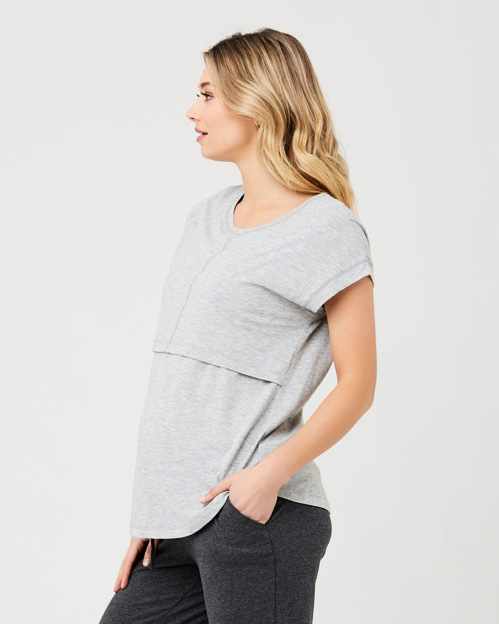 Richie Nursing Tee Grey Marle