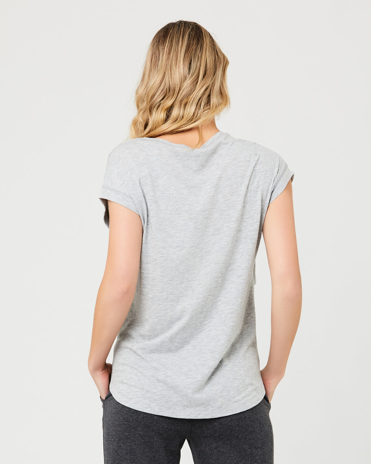 Richie Nursing Tee Grey Marle