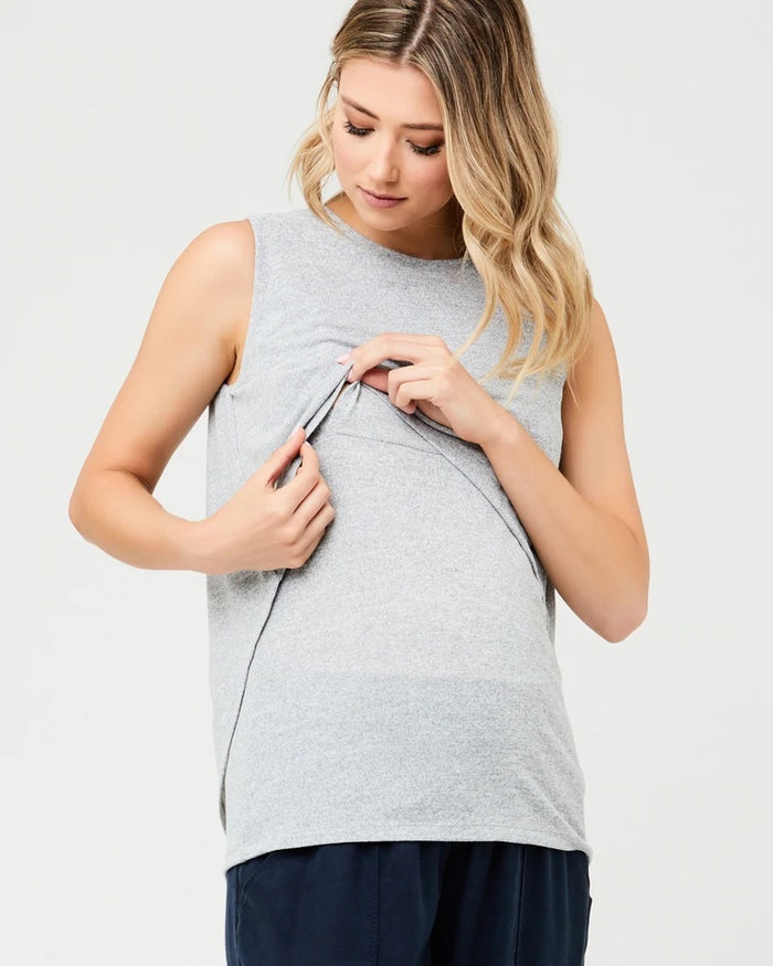 Swing Back Nursing Tank Ash