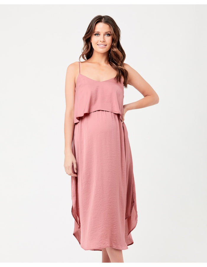 Nursing Slip Dress - Rose