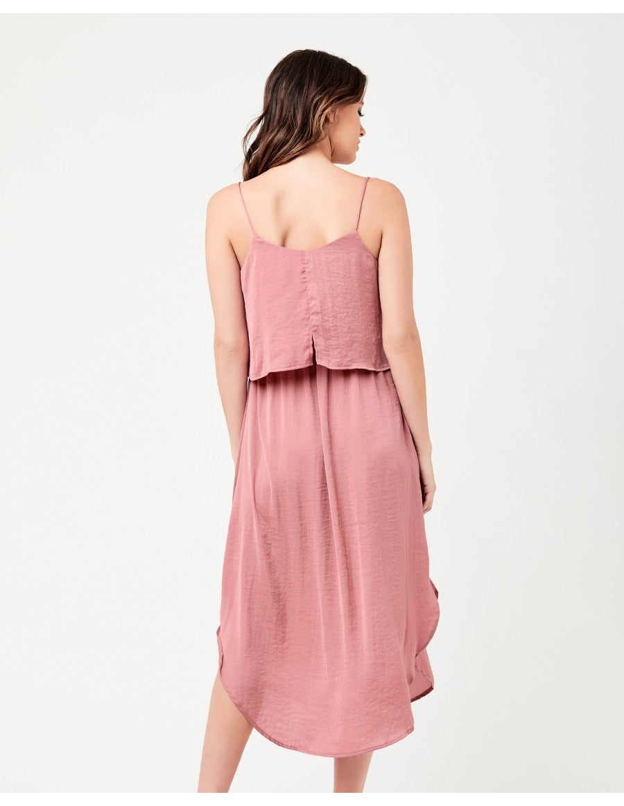 Nursing Slip Dress - Rose