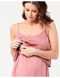 Nursing Slip Dress - Rose