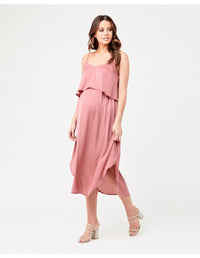 Nursing Slip Dress - Rose