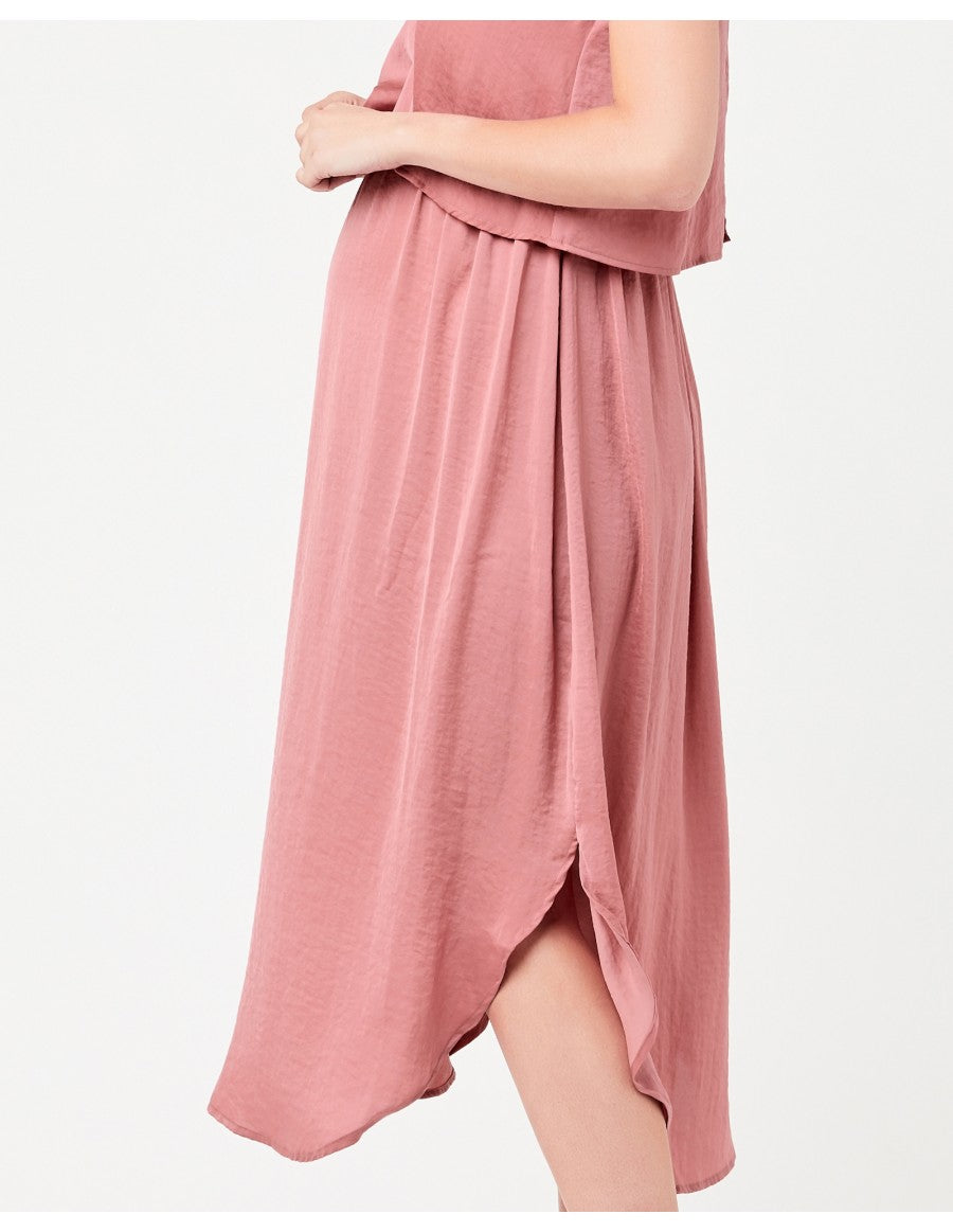 Nursing Slip Dress - Rose