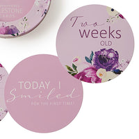 Floral Kiss & Blossom Pink Reversible Milestone Cards