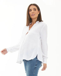 Clara Relaxed Shirt White