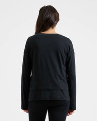 Claud Long Sleeve Nursing Top Black