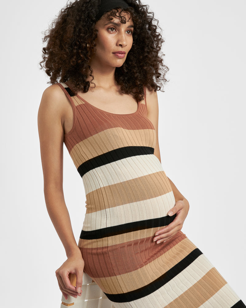 Sarah Stripe Knit Dress