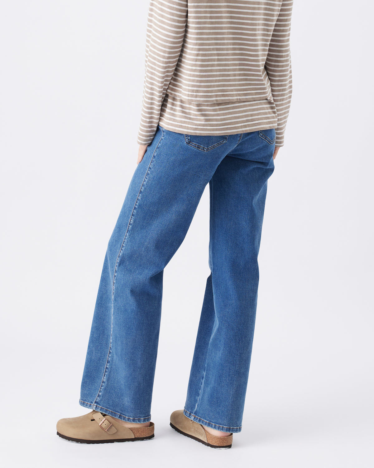 Kyle Wide Leg Jean True Blue