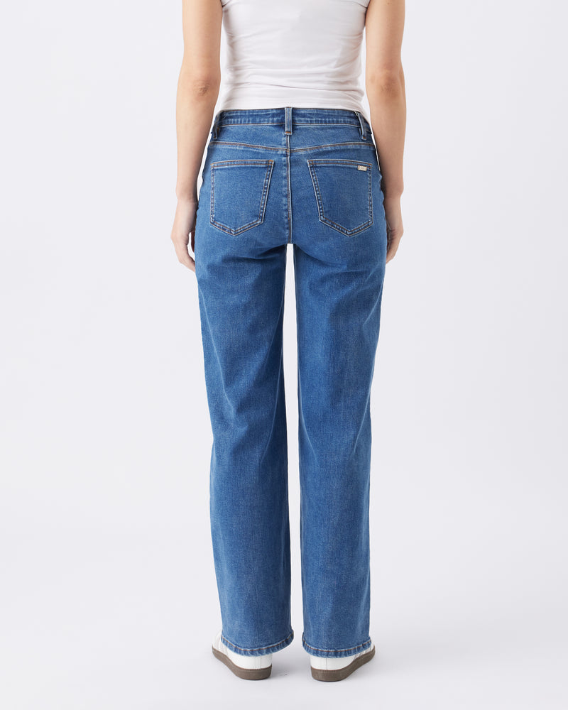 Kyle Wide Leg Jean True Blue