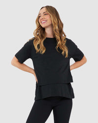 Claud Nursing Tee Black