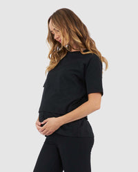 Claud Nursing Tee Black