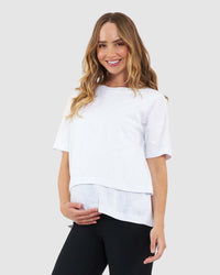 Claud Nursing Tee White