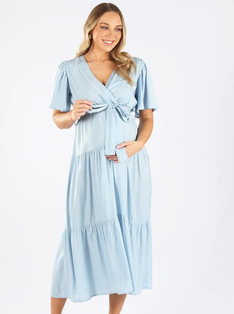 Cara Maternity Baby Blue Dress