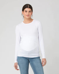 Organic Cotton Nursing Top - White