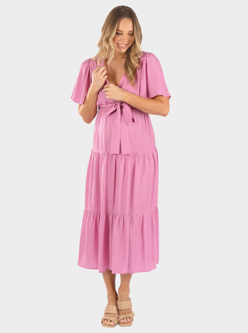 Cara Maternity Pink Dress