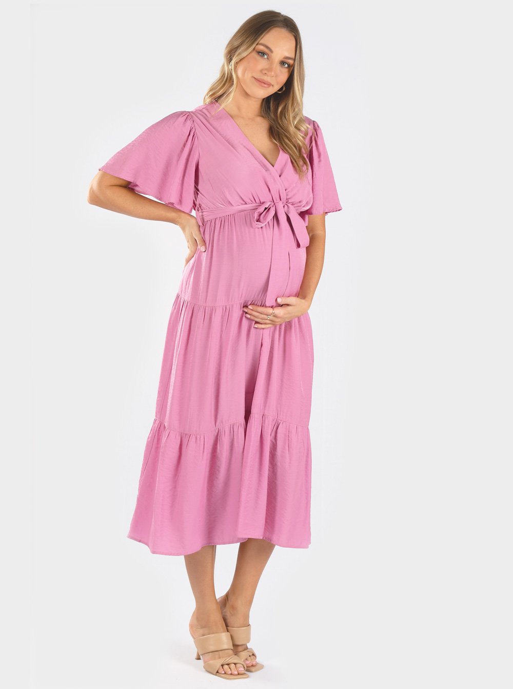 Cara Maternity Pink Dress