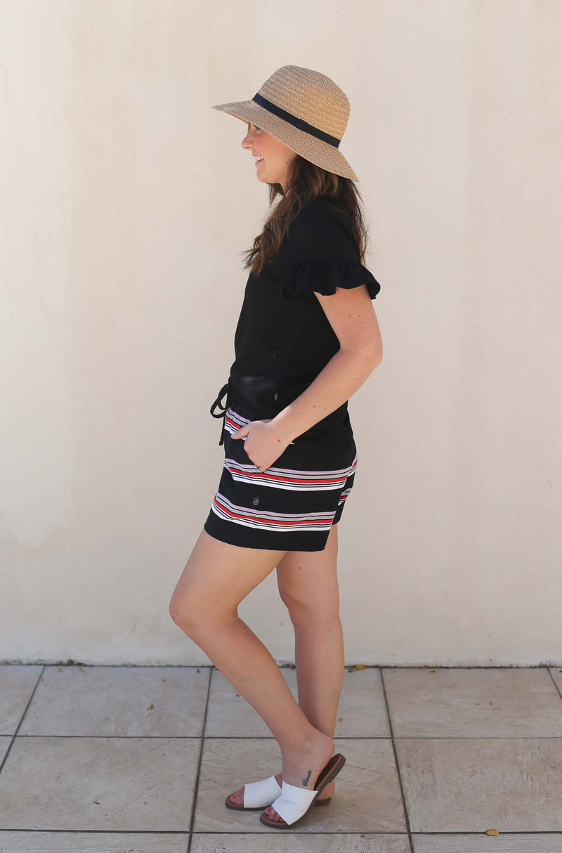 Black Ayla Shorts by Addison Clothing