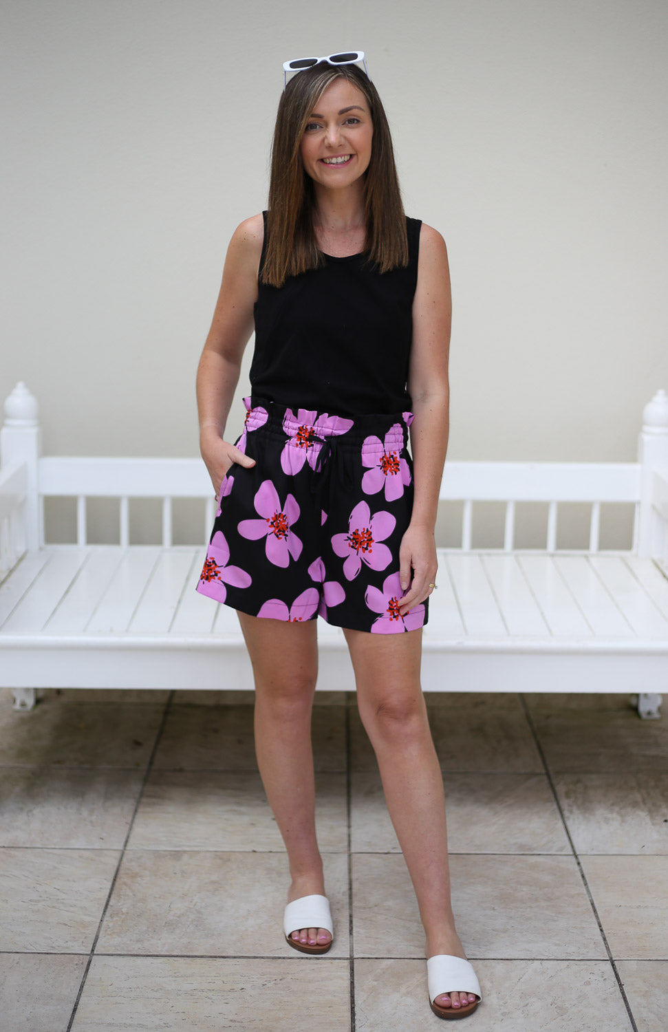 Matilda Shorts by Addison Clothing - Pink Floral