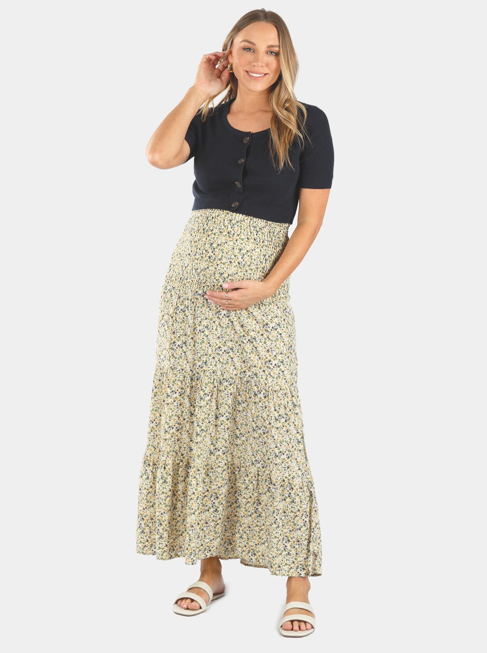 Maternity maxi skirt 7 little words hotsell