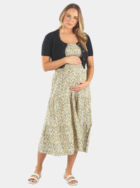 Maternity Floral print Maxi Skirt
