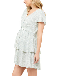 Lulu Layered Dress Mint / White