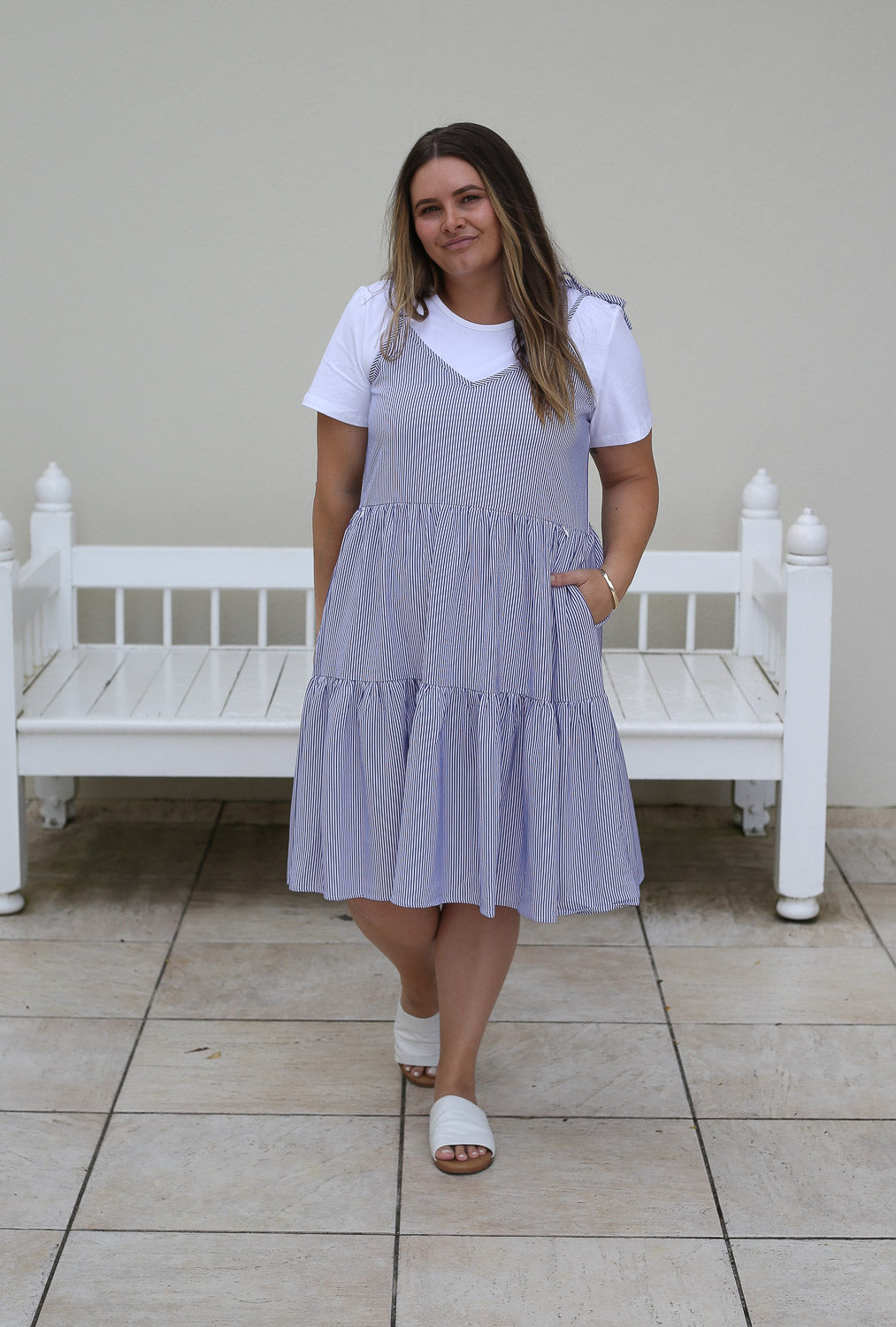Willow Breastfeeding Dress by Addison Clothing - Stripe